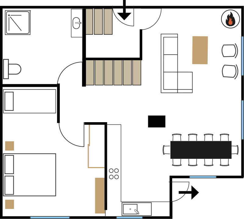 Plan du rez de chaussée 