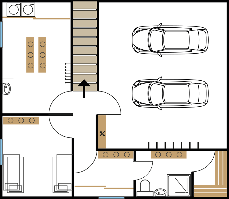 Lower ground floor plan 